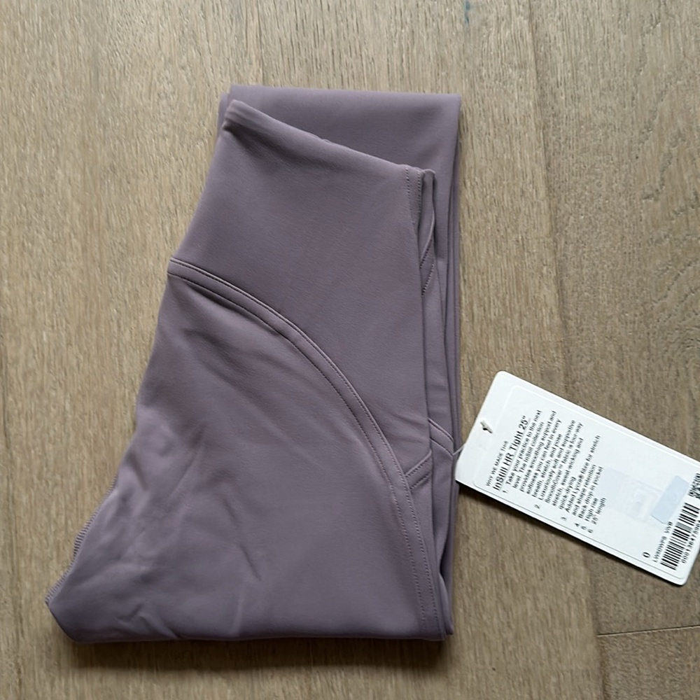 NWT instill pant 25" hr violet verbena size 0 lululemon